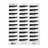 Étiquette Écriture manuscrite 2023 Adresse de retour (Feuille entière)