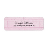 Étiquette Écriture manuscrite de mur rose Script Créatif Pla (Devant)