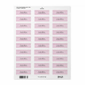 Étiquette Écriture manuscrite de mur rose Script Créatif Pla (Feuille entière)