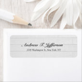 Étiquette Écriture manuscrite murale grise Professionnel uni (En situation)