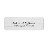 Étiquette Écriture manuscrite murale grise Professionnel uni (Devant)