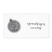 Étiquette Écriture religieuse de Noël (Devant)