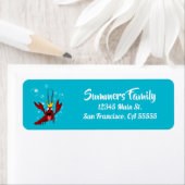 Étiquette Écuve de poisson à la mer Fête annuelle de la Réun (En situation)