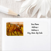 Étiquette Edgar Degas avant la course (En situation)