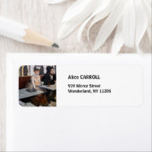 Étiquette Edgar Degas - Dans un café / L'Absinthe (En situation)