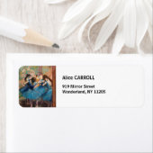 Étiquette Edgar Degas - Danseurs en bleu (En situation)