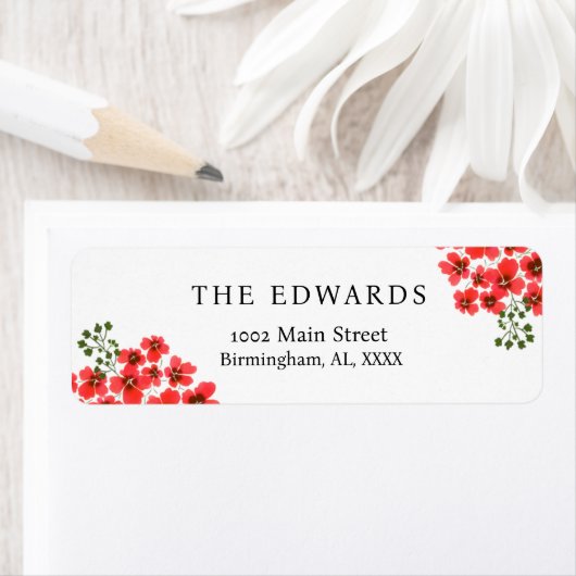 Étiquette Editable Return Address Labels (En situation)