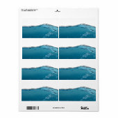 Étiquette Effacer la vague bleue (Feuille entière)