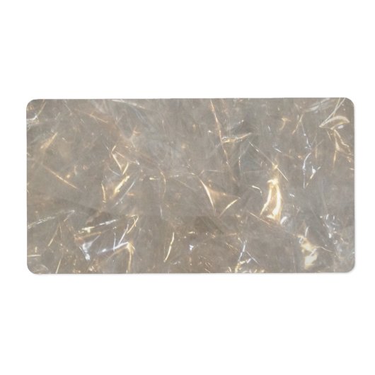 Étiquette Effacer le motif d'image de cellophane (Devant)