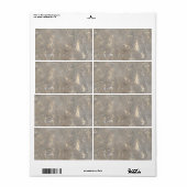Étiquette Effacer le motif d'image de cellophane (Feuille entière)