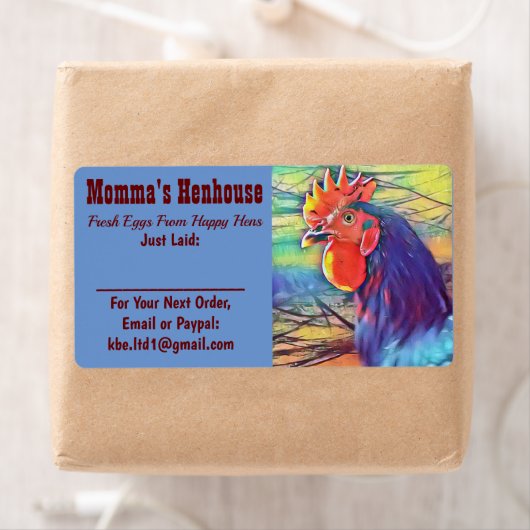 ÉTIQUETTE EGG CARTON (En situation)