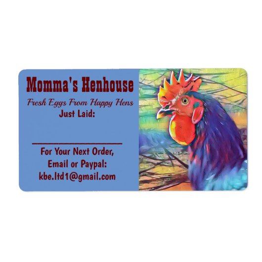 ÉTIQUETTE EGG CARTON (Devant)