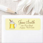 Étiquette Egg Nog Eggnog Winter Holiday Address Labels<br><div class="desc">Address labels feature an original marker illustration of a mug of delicious egg nog. Simply personalize with your name and address information for a unique holiday mailing! Coordinating stickers,  cards,  and other products available.</div>