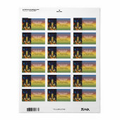 Étiquette Église Notre-Dame de Guadalupe 190130 Adresse (Feuille entière)