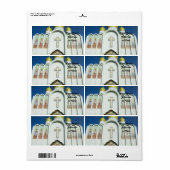 Étiquette Église orthodoxe russe (Feuille entière)