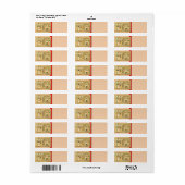 Étiquette Egypt-Hieroglyphs Return Address Label (Feuille entière)