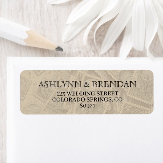 Étiquette Egypt Passport Wedding (En situation)