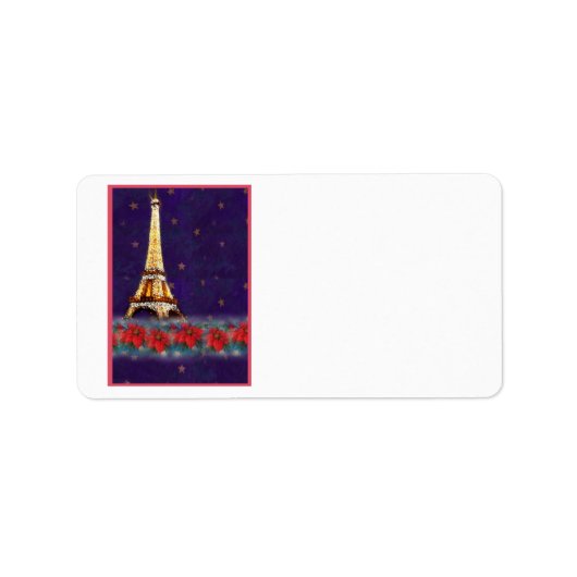 Étiquette EIFFEL TOUR NOËL (Devant)