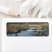 Étiquette Élan doré (En situation)