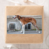Étiquette Elder Brindle Greyhound (En situation)