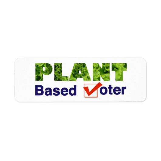 Étiquette Électeur plante (Devant)