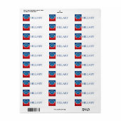 Étiquette Élection12 (Feuille entière)