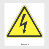 Étiquette électrique de choc électrique (Feuille)