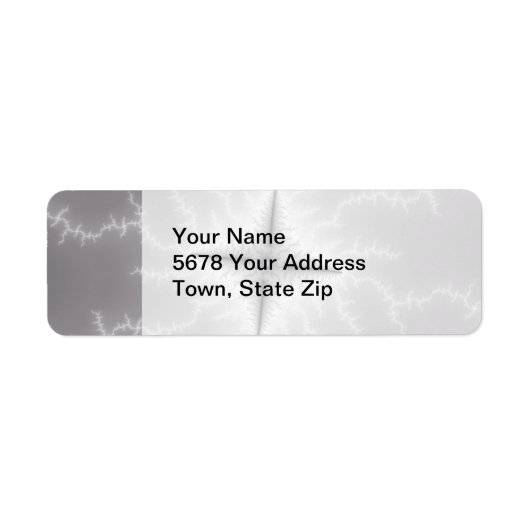 Étiquette Electro - Art fractal (Devant)