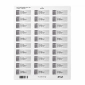 Étiquette Electro - Art fractal (Feuille entière)