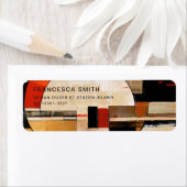 Étiquette Elégance céleste : Exploration Abstraite en beige (En situation)