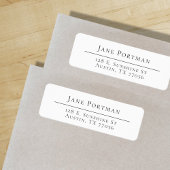 Étiquette Élégance Chic | Minimalisme Moderne | Adresse de l