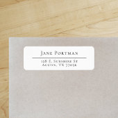 Étiquette Élégance Chic | Minimalisme Moderne | Adresse de l