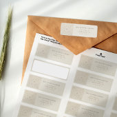 Étiquette Élégance de crème Arabesque Retourner les étiquett