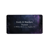 Étiquette Élégance gothique nocturne (Devant)