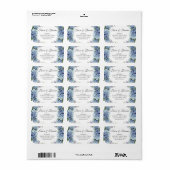 Étiquette Élégant Aquarelle de fleurs oubliées   (Feuille entière)