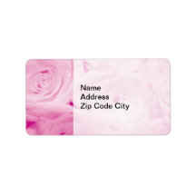 Élégant autocollant d'adresse | Design de fleurs r