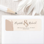 Étiquette Elégant Boho Pampas Grass Mariage moderne (En situation)