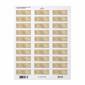 Étiquette Élégant Chic Cœurs de Corde Adresse (Feuille entière)