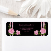 Étiquette Élégant Chic Corner Rose Bouquet Mariage (En situation)