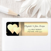 Étiquette Elégant Chic Luxury, Faux Gold Hearts (En situation)