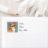 Étiquette Elégant Chihuahua (En situation)