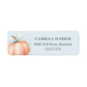 Étiquette Élégant Citrouille de la caverne bleue (Devant)