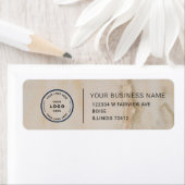 Étiquette Elegant Custom Business Return Address Labe (En situation)
