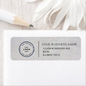 Étiquette Elegant Custom Business Return Address Label (En situation)