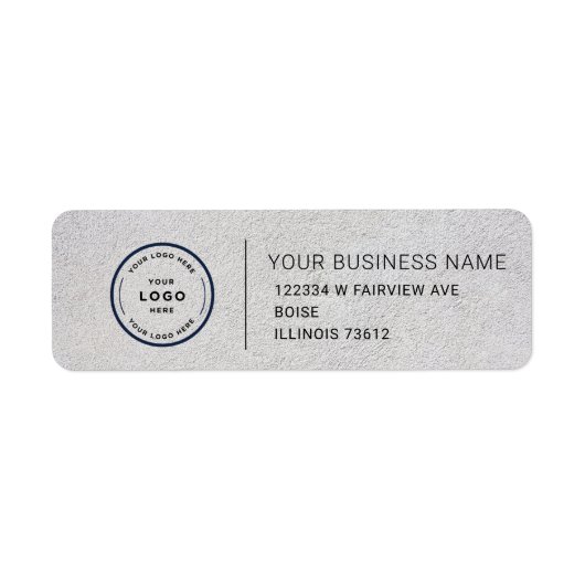 Étiquette Elegant Custom Business Return Address Label (Devant)