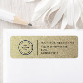 Étiquette Elegant Custom Business Return Address Label (En situation)
