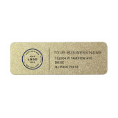 Étiquette Elegant Custom Business Return Address Label (Devant)