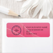Étiquette Elegant Custom Business Return Address Label (En situation)