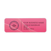 Étiquette Elegant Custom Business Return Address Label (Devant)