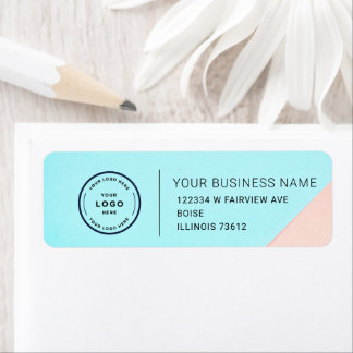 Étiquette Elegant Custom Business Return Address Label